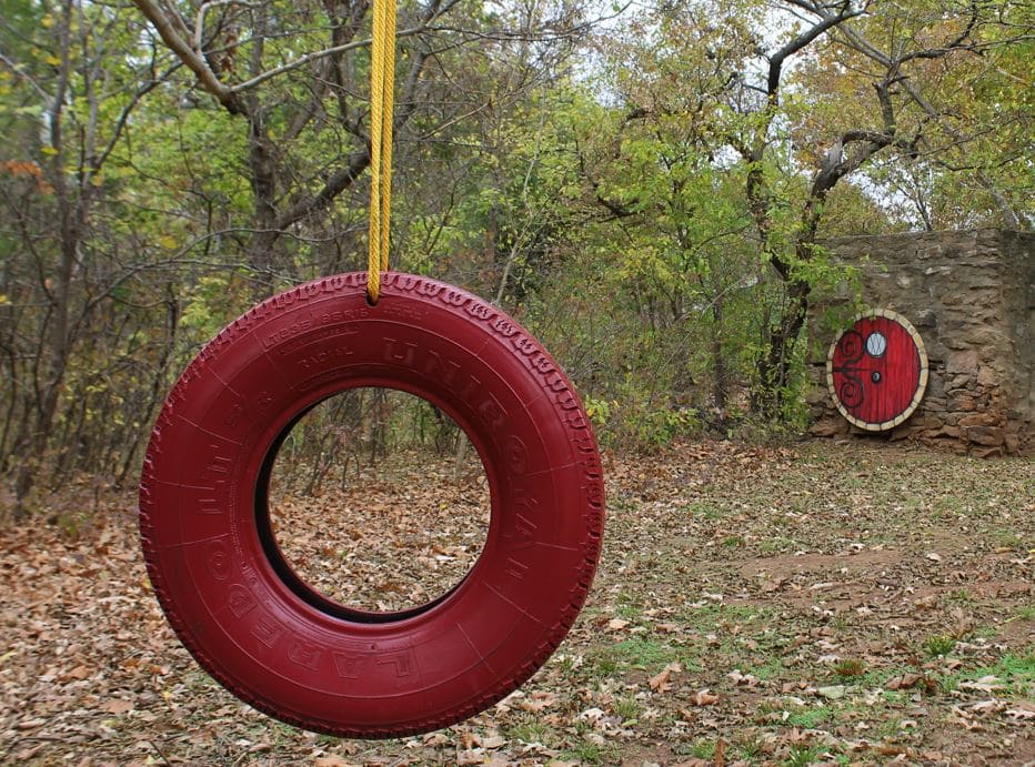 Hobbit House Tire Swing